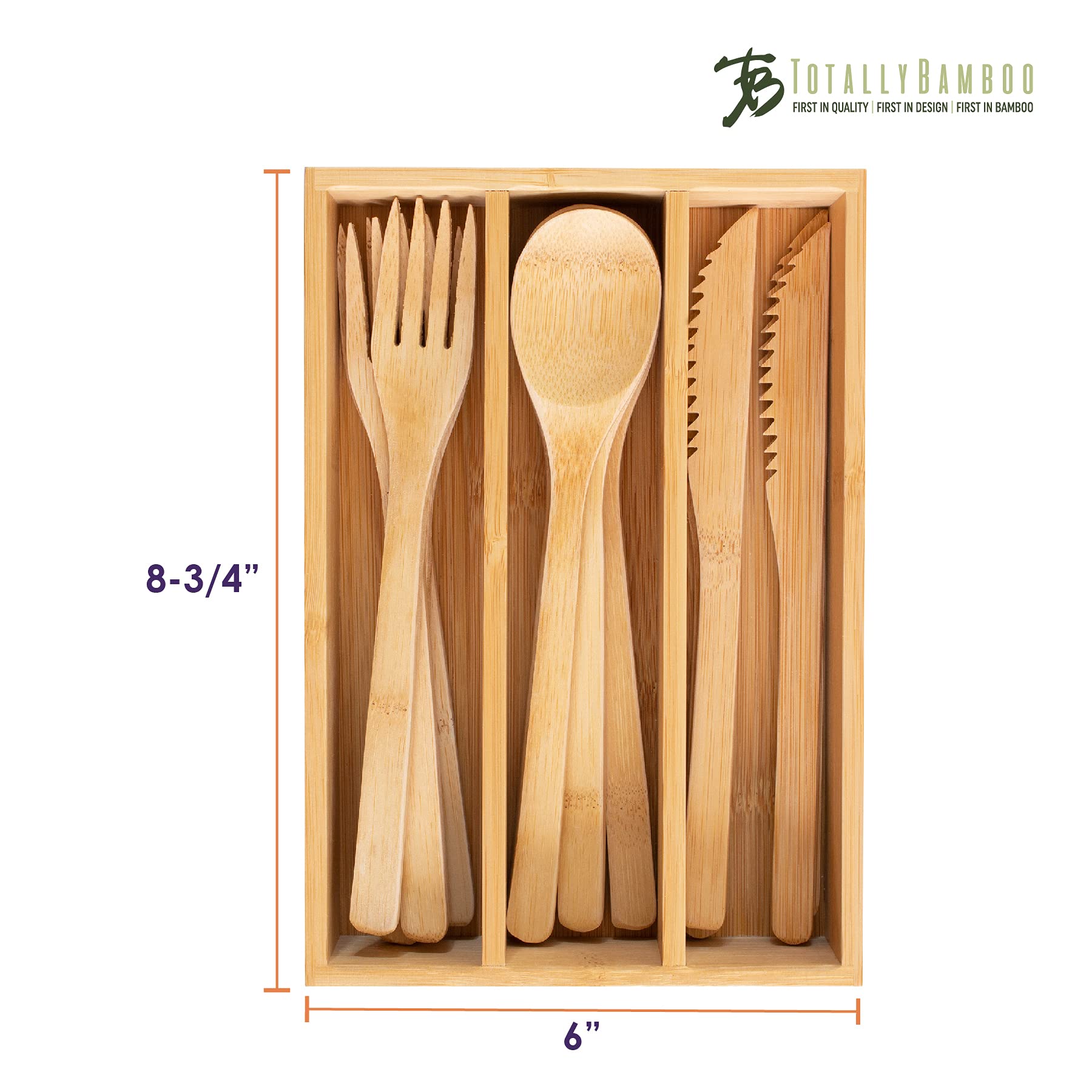 Amazon.com: Totally Bamboo 12-Piece Reusable Bamboo Flatware Set